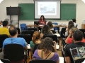 Público assiste à apresentação de Sônia Magalhães