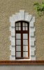 Janela do Quinino
As janelas do edifício são emolduradas por uma ornamentação em argamassa sobre a fachada, com elementos geométricos de alto relevo. Foto: Glauber Gonçalves.
