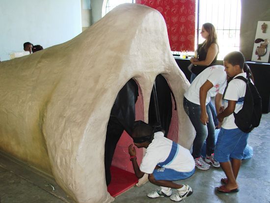 Exposição Aventuras no Corpo Humano percorre escolas da Cidade de Deus